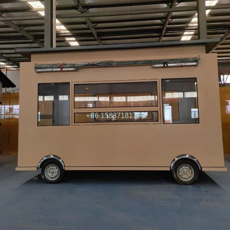 Fournisseur de camions-kiosques alimentaires, voiture de restauration gastronomique personnalisée, v