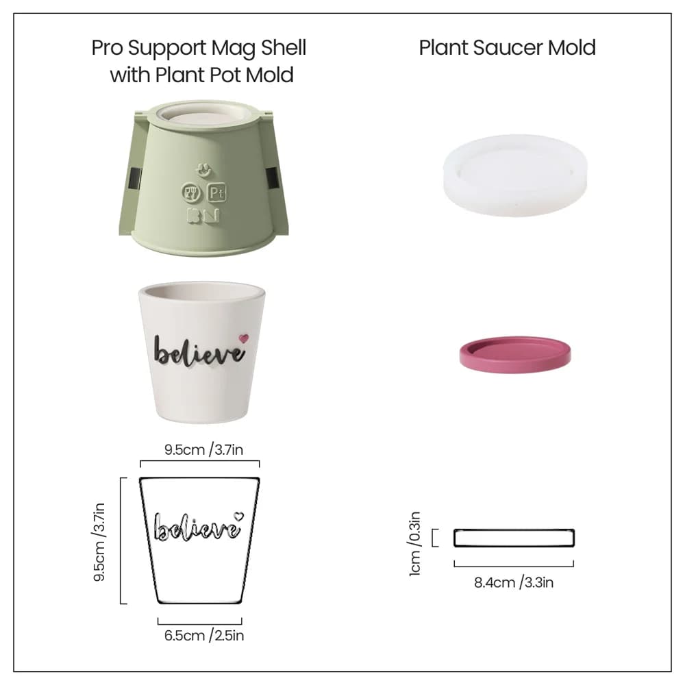 Nicole Pot et plateau de plantes Jesmonite moule en Silicone bricolage mots de bénédiction Pot Succu