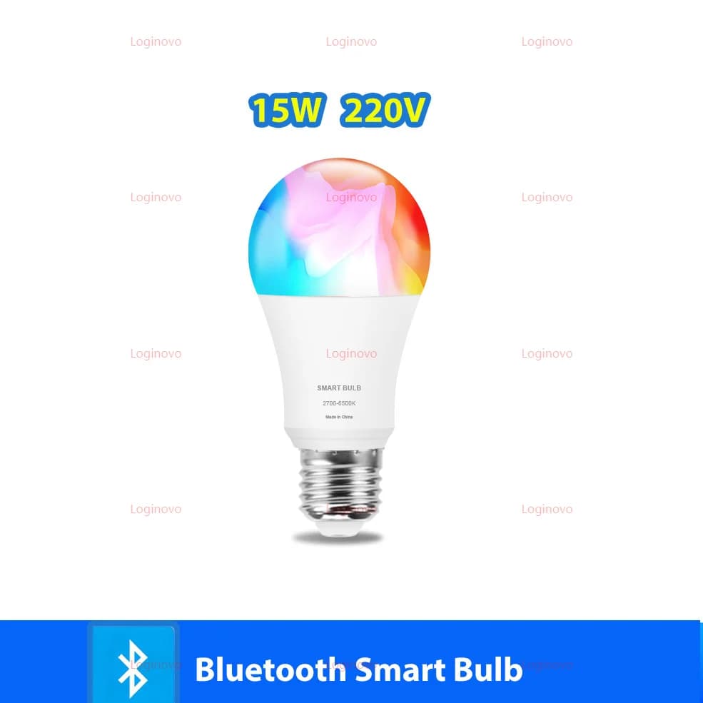 Tuya Wifi/Bluetooth ampoule intelligente Alexa lampe à LED E27 RGB ampoules intelligentes 110V 220V