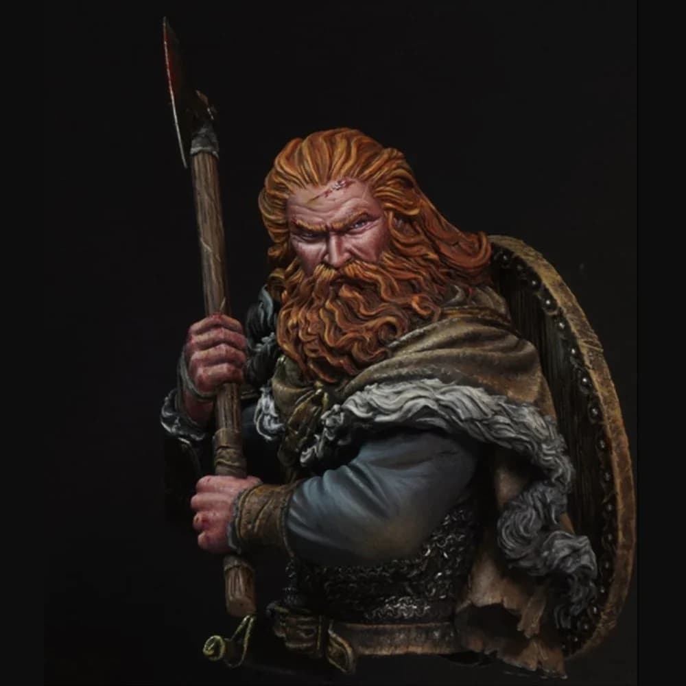 1/10 le VIKING, buste de figurine modèle en résine, GK, thème historique, kit non assemblé et non pe
