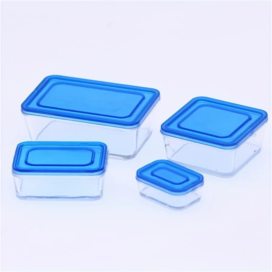 Maison de jouets Miniature, modèle de boîte à bento en plastique, scène de poche, petites pièces de