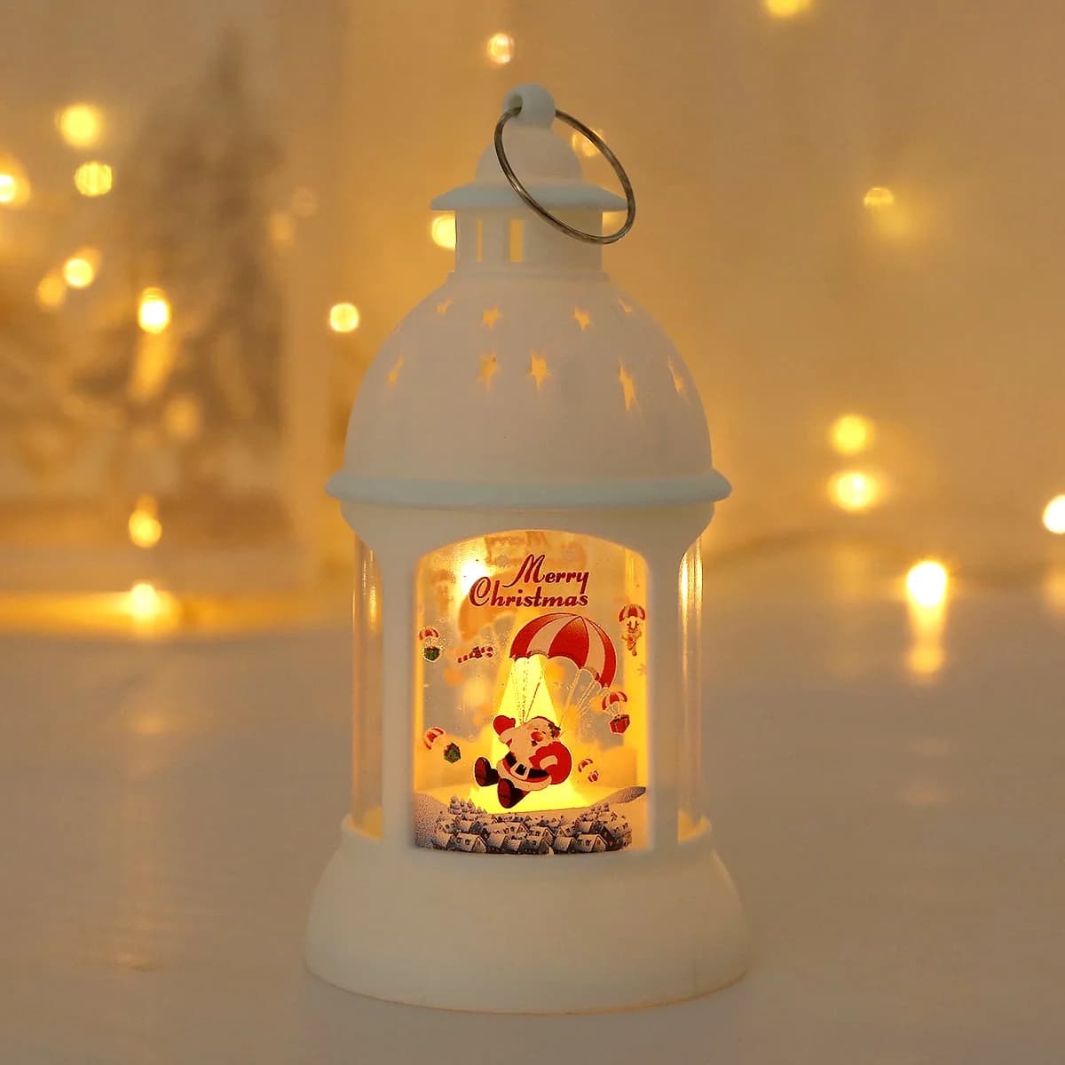 Noël Lantren lumière LED 2024 décoration de noël pour la maison chambre fée lumières Navidad nouvel