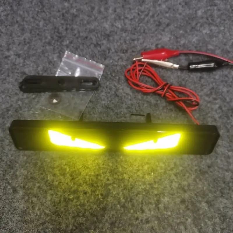 Lumière avec Logo œil du diable, maille moyenne, Modification de voiture, bande décorative personnal