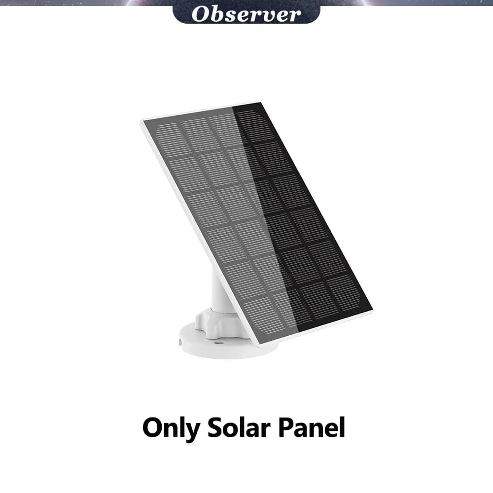 Caméras WIFI à panneau solaire,Caméra de surveillance extérieure sans fil,Vision nocturne IR,Batteri