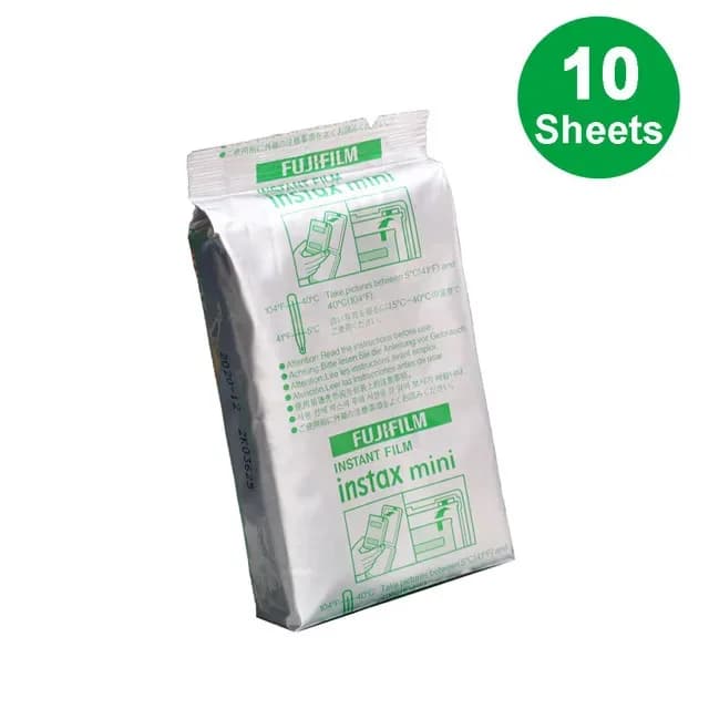 (10/20/30/50 feuilles) Fujifilm Instax Mini Heart Sketch Instant Camera Film 10 feuilles au total -