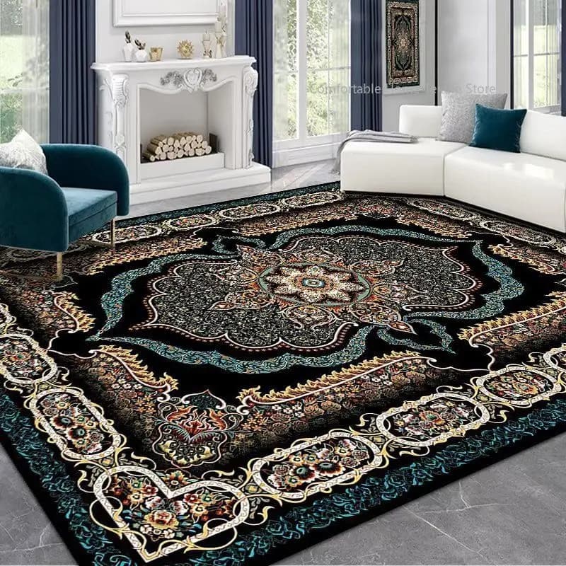 Tapis de Style persan pour salon, décoration de la maison, tapis de salon rétro, doux, pour chambre