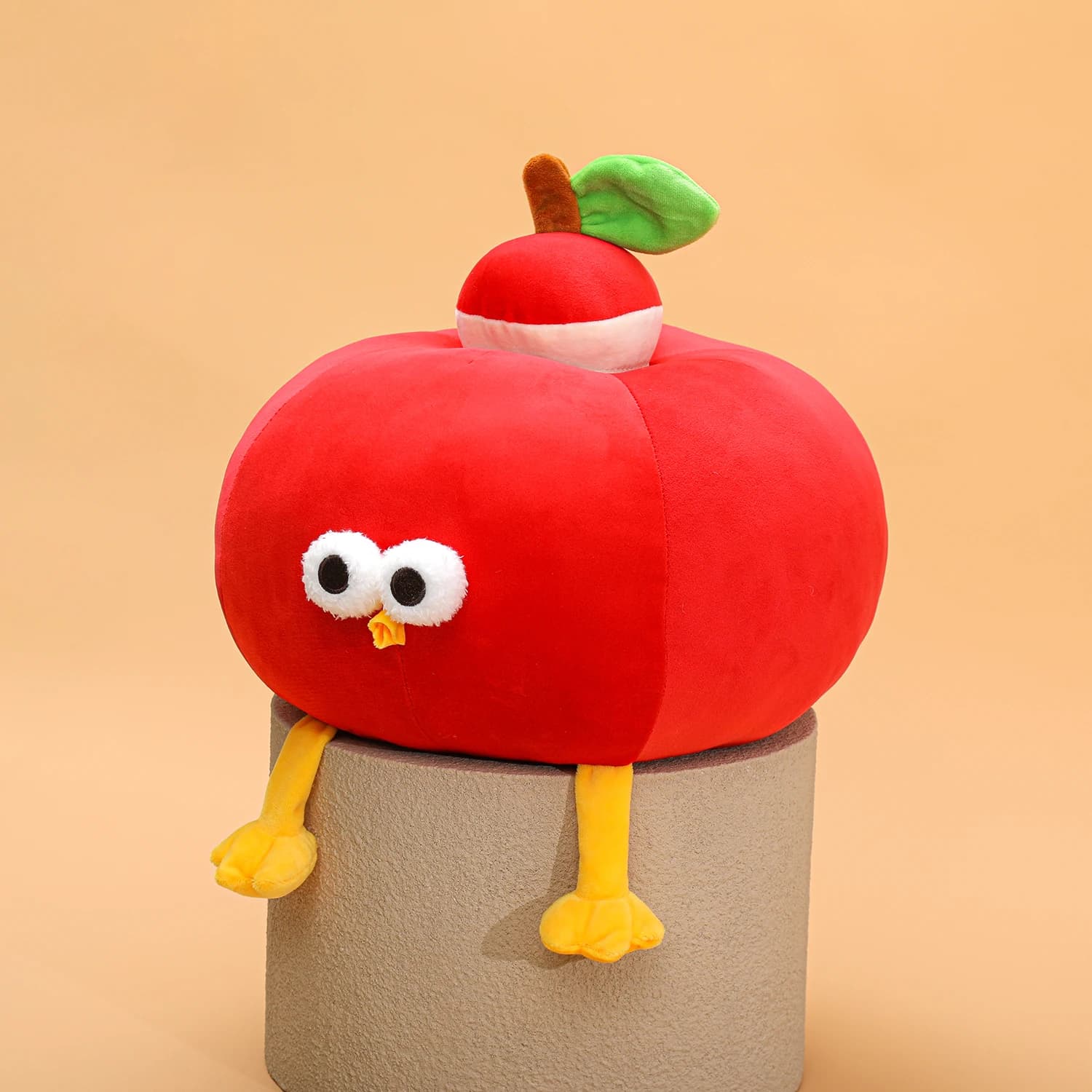 Cartoon Apple DUNDUN Peluche en forme de pomme au design créatif, parfumée et originale, couss