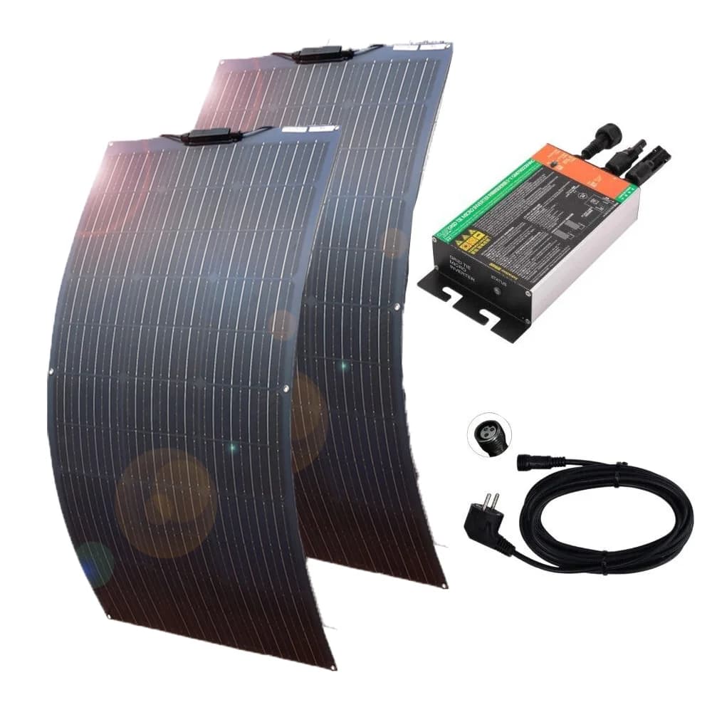 Grid-connected solar panel system balcony Kit de panneaux solaires photovoltaïques pour la maison, s