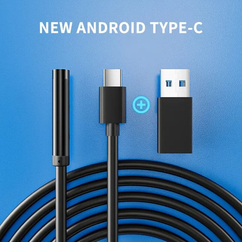 Caméra Endoscope TYPE-C IP67 Étanche 6 gible Réglable USB Android Flexible Inspection Borescope Camé