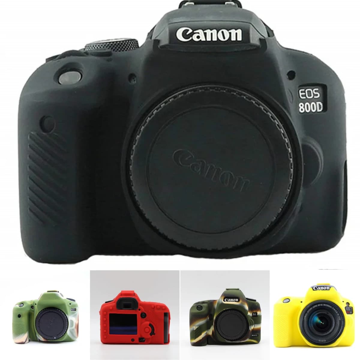 Couvercle de corps pour Canon EOS R50 R 90D 850D T8i 250D 6D II 6D2 5D3 5D4 1300D 800D SL3 T7i T6