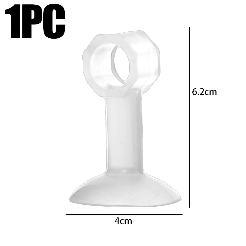 Butoir de Porte Anti-collision, ventouse en caoutchouc Transparent, Protection Anti-choc muette, cou