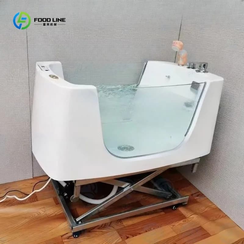 Spa de bain d'ozone d'hydrothérapie de Massage de bulle personnalisé pour les chiens escaliers régla