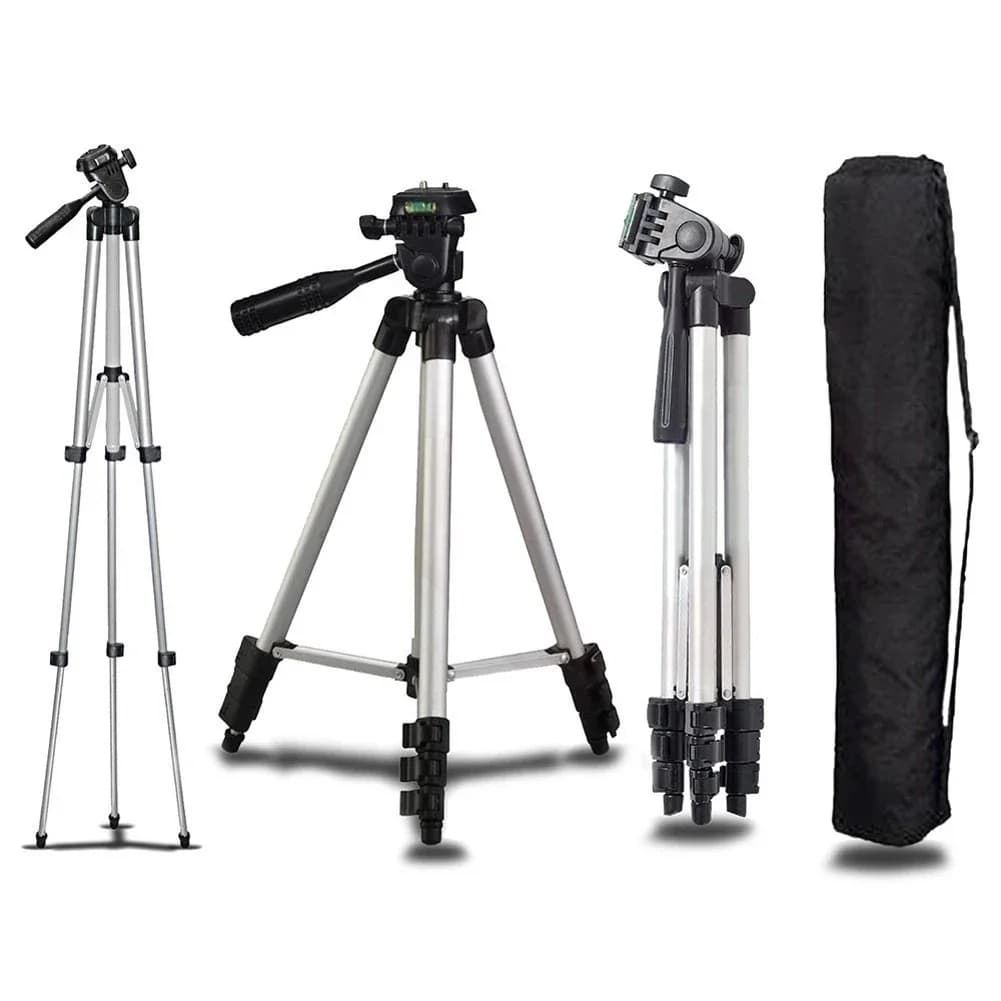 Support trépied d'appareil photo diffusion en direct multifonctionnel portable professionnel cardan