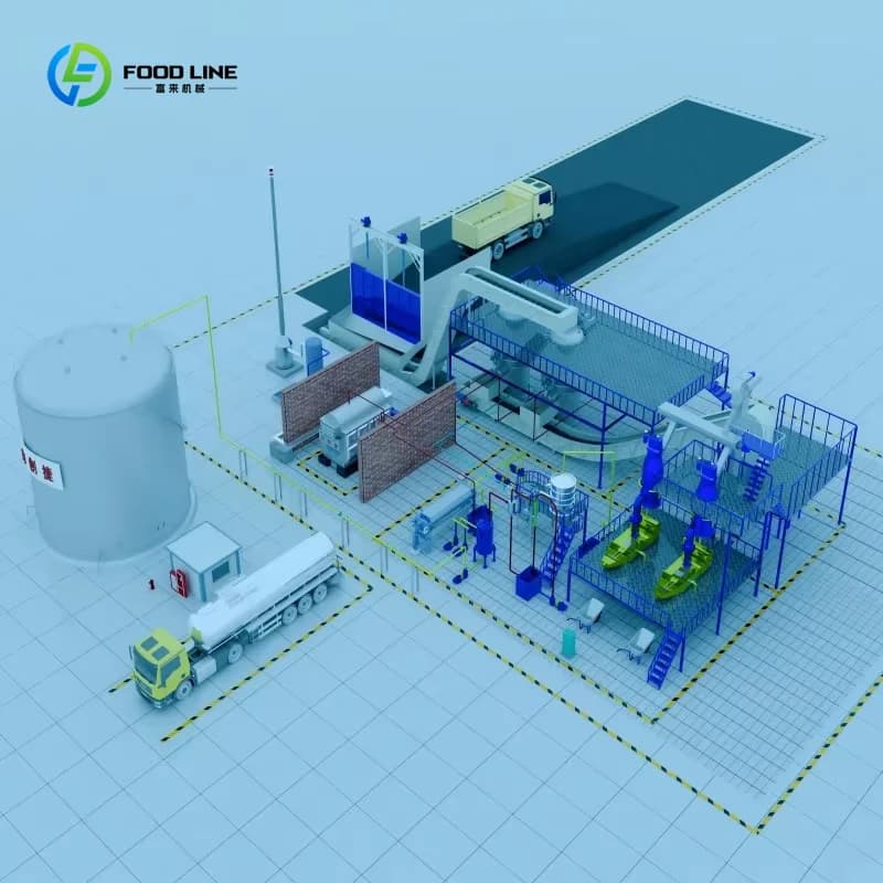 Ligne de traitement d'huile de palme entièrement automatique personnalisée, machine d'extraction ind