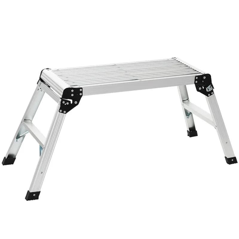 Échelle pliante légère en alliage d'aluminium, échelle-tabouret pliable, plateforme portable pour la