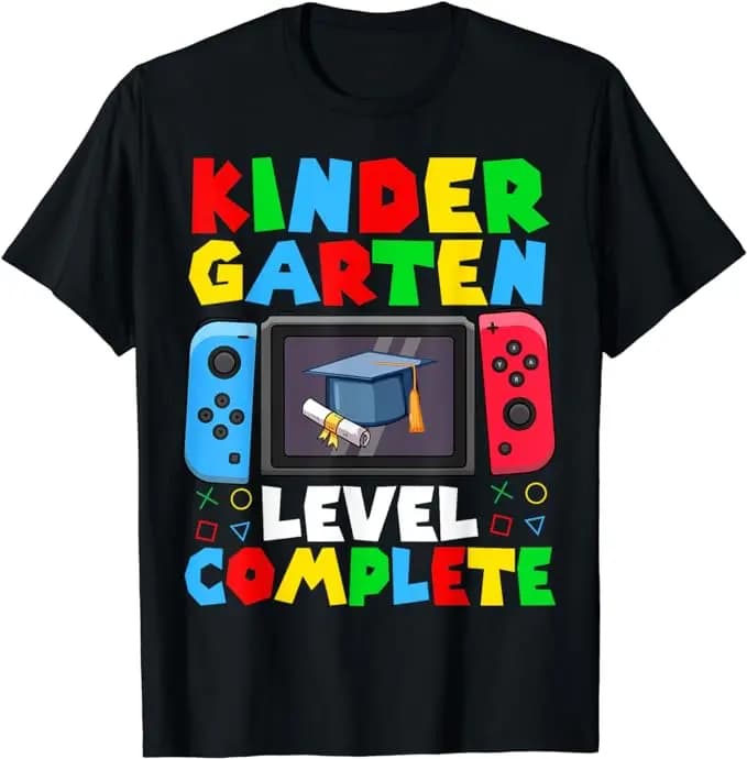 T-shirt graphique à manches courtes pour garçons, chemisiers de niveau maternelle, t-shirt invité, d
