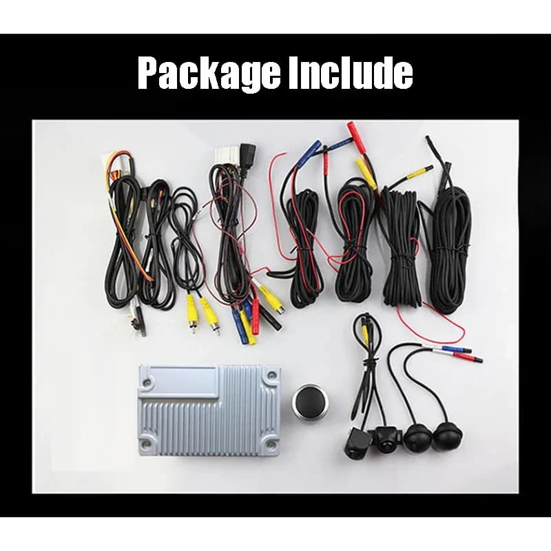 360 caméras système panoramique de voiture vue Surround 3D 1080P AHD Sony 225 Len Dash Cam 8G MP4 en