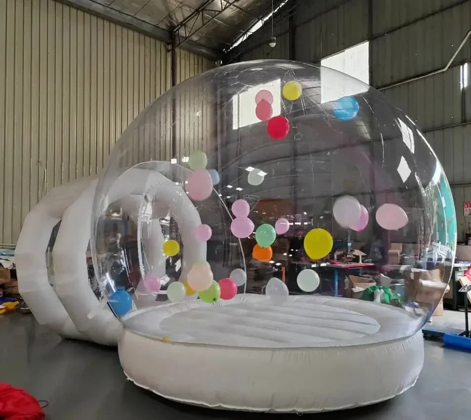 Grande maison à bulles gonflable, tente à bulles gonflable améliorée avec Base de saut, maison comme