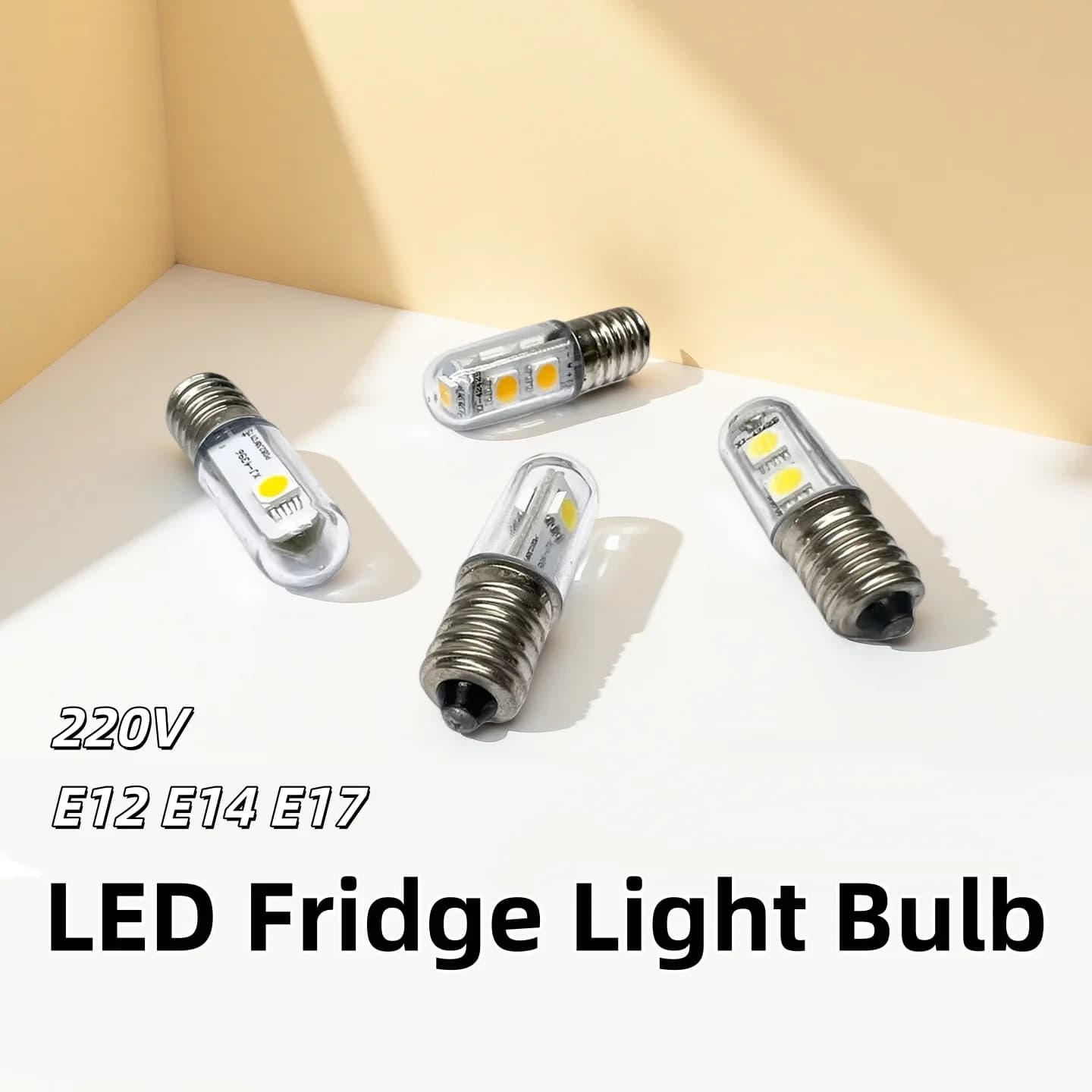E12 E14 E17 LED ampoule de réfrigérateur 220V réfrigérateur ampoule de maïs lampe à LED blanc froid