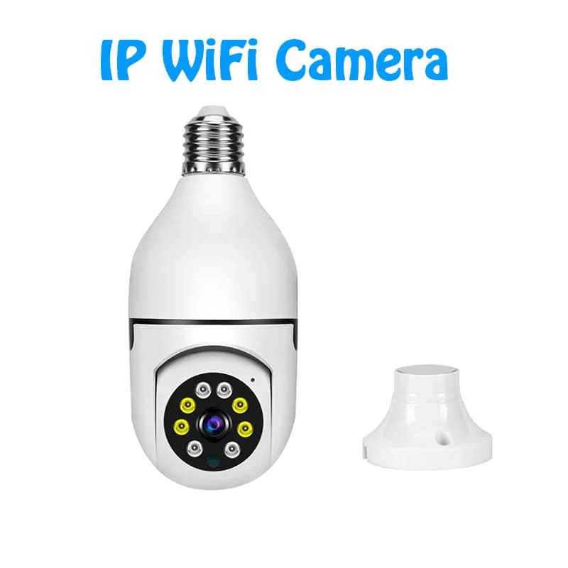 Caméra IP WiFi 4G E27 ampoule caméra 3MP sans fil bébé moniteur AI suivi sécurité vidéo Surveillance