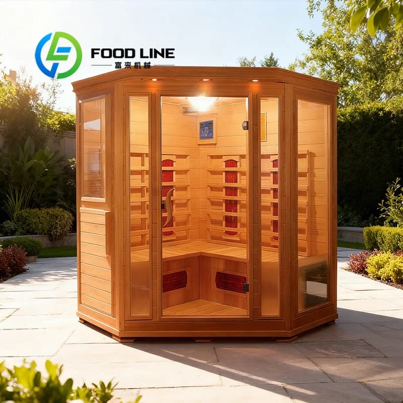 Cabine de sauna extérieure légère et pratique, idéale pour terrasse, balcon, plateforme et espace de