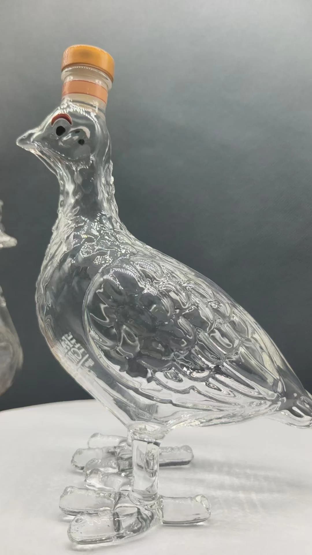 Carafe en cristal inspirée du célèbre Grouse, en forme de faisan, pour les collectionneurs de whisky