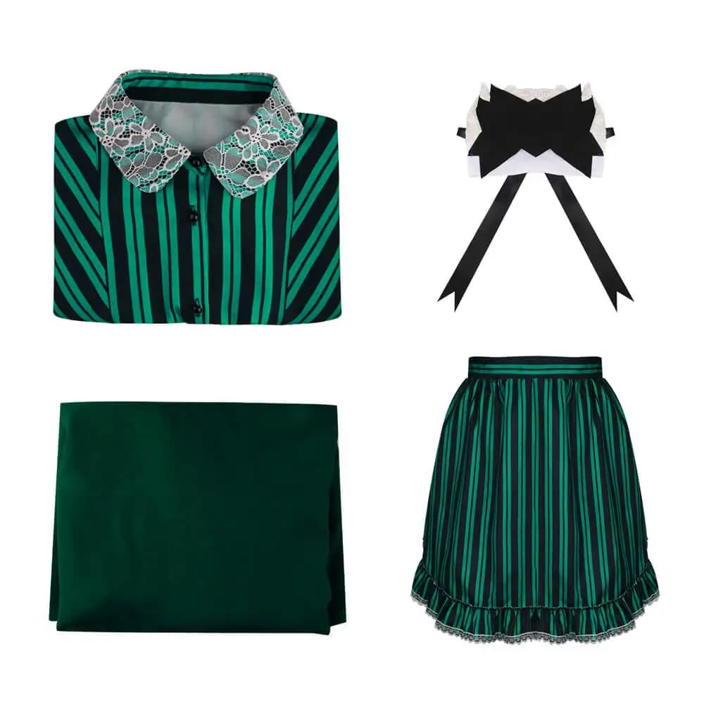 Costume de cosplay hanté, robe de demoiselle d'honneur de manoir, robe de fête, déguisements d'Hallo