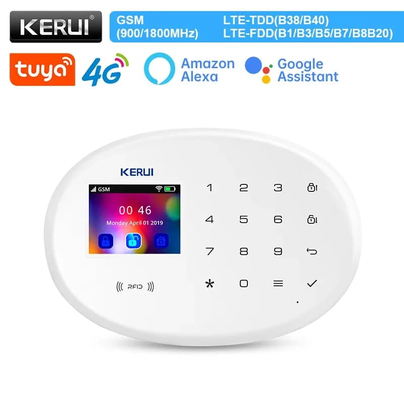 KERUI W204 4G système d'alarme domestique sans fil WIFI GSM alarme Tuya système de sécurité intellig