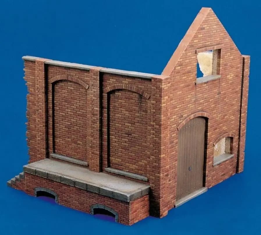 Kit de maquette de chaise de figurine en résine non peinte, scène de ruine de magasin européen moder