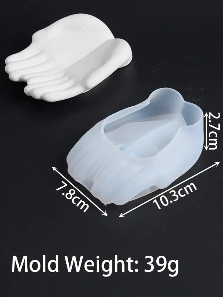Plateau de paume à faire soi-même, moules en Silicone, bougeoir parfumé, plaque, plâtre, béton, prés