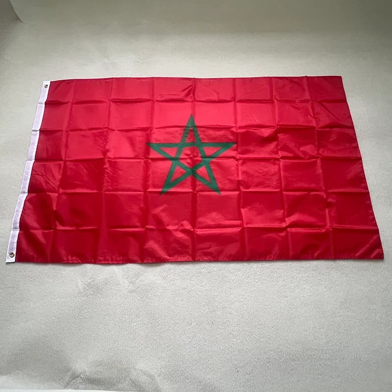 Drapeau Marocain du Royaume du Maroc, Bannière Marocaine Sensation, 90x150cm, MAR MA