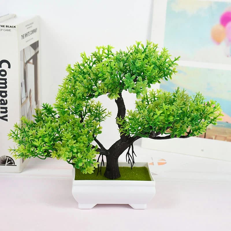 Plantes Artificielles Bonsaï en Pot, Fausses Fleurs, Ornements pour la Maison, Décoration de Table d