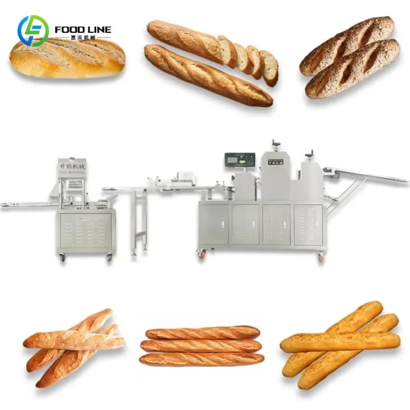 Ligne de production automatique de pain français de haute qualité, ligne de fabrication de baguettes