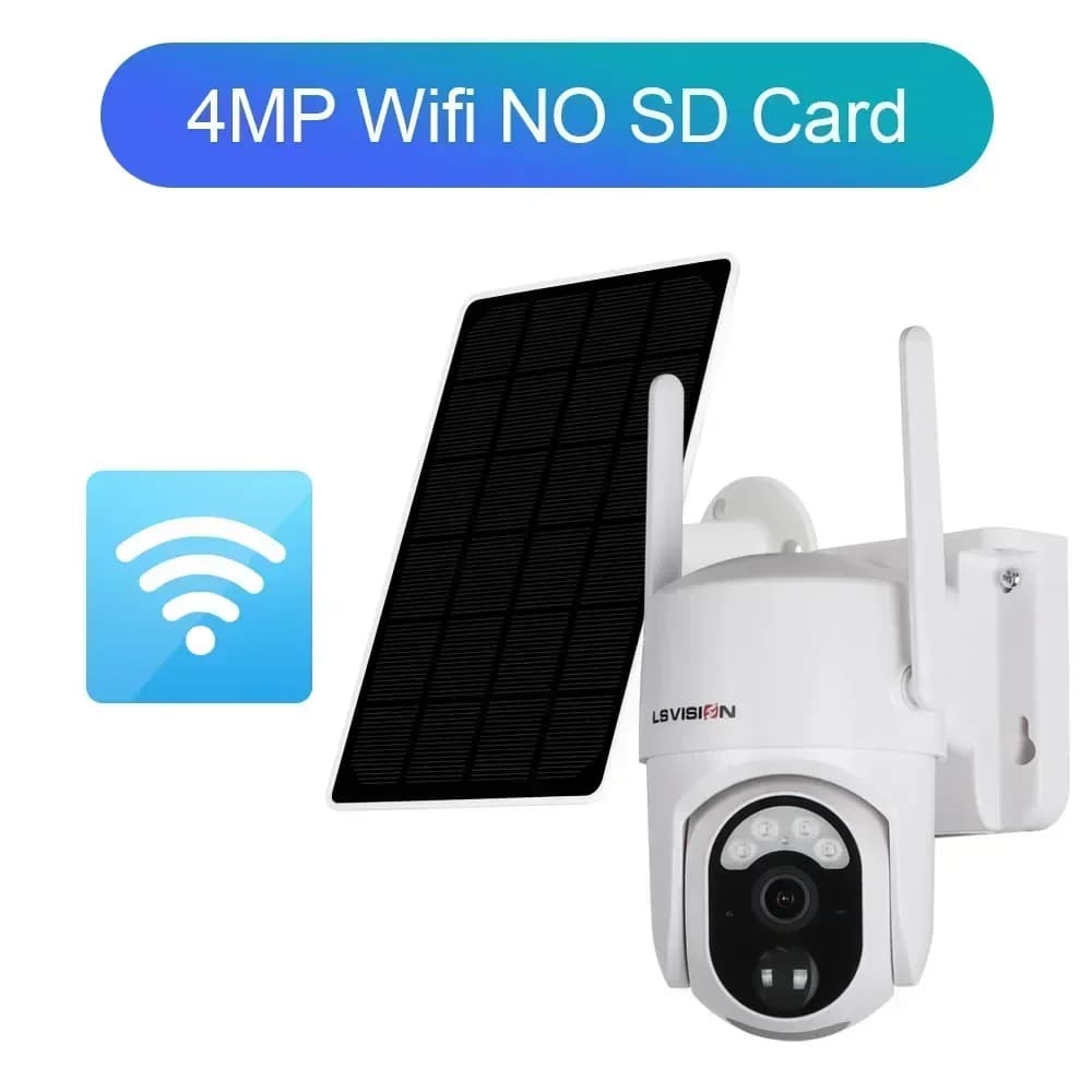 4MP 4G WIFI caméra solaire IP CCTV caméra de Surveillance extérieure sans fil avec panneau solaire b