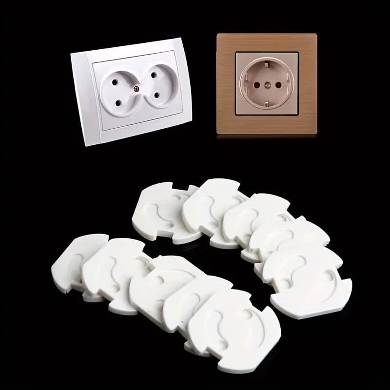 Couvercles de prise de sécurité pour bébé, protecteurs de prise électrique en plastique, protection