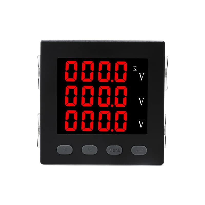 Compteur de tension triphasé 3P4L 3P3L, 96x96mm, LED, numérique intelligent, voltmètre AC220V, panne