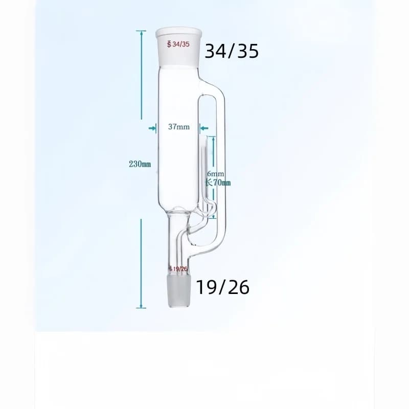 Extracteur Soxhlet 60ml-1000ml, Tube Siphon, extracteur de graisse, verrerie Borosilicate de laborat
