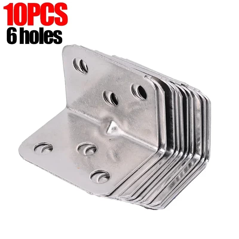 Support d'angle en acier inoxydable 90 ° Support fixe à Angle droit pour meubles en bois, cadre de
