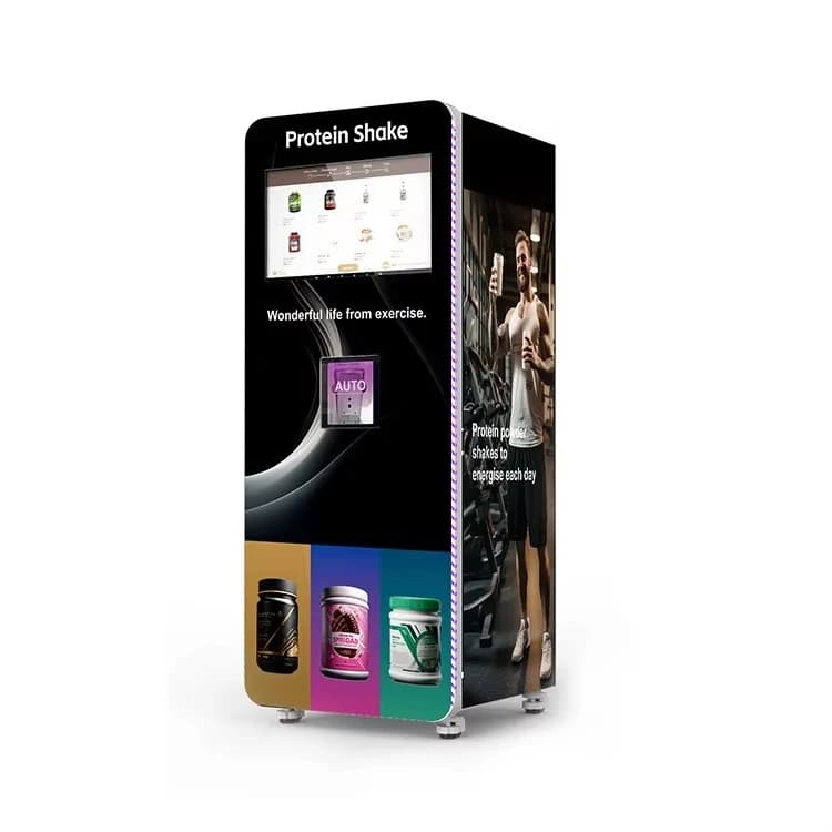 Distributeur automatique de boissons protéinées personnalisées pour la salle de sport, point d'appro