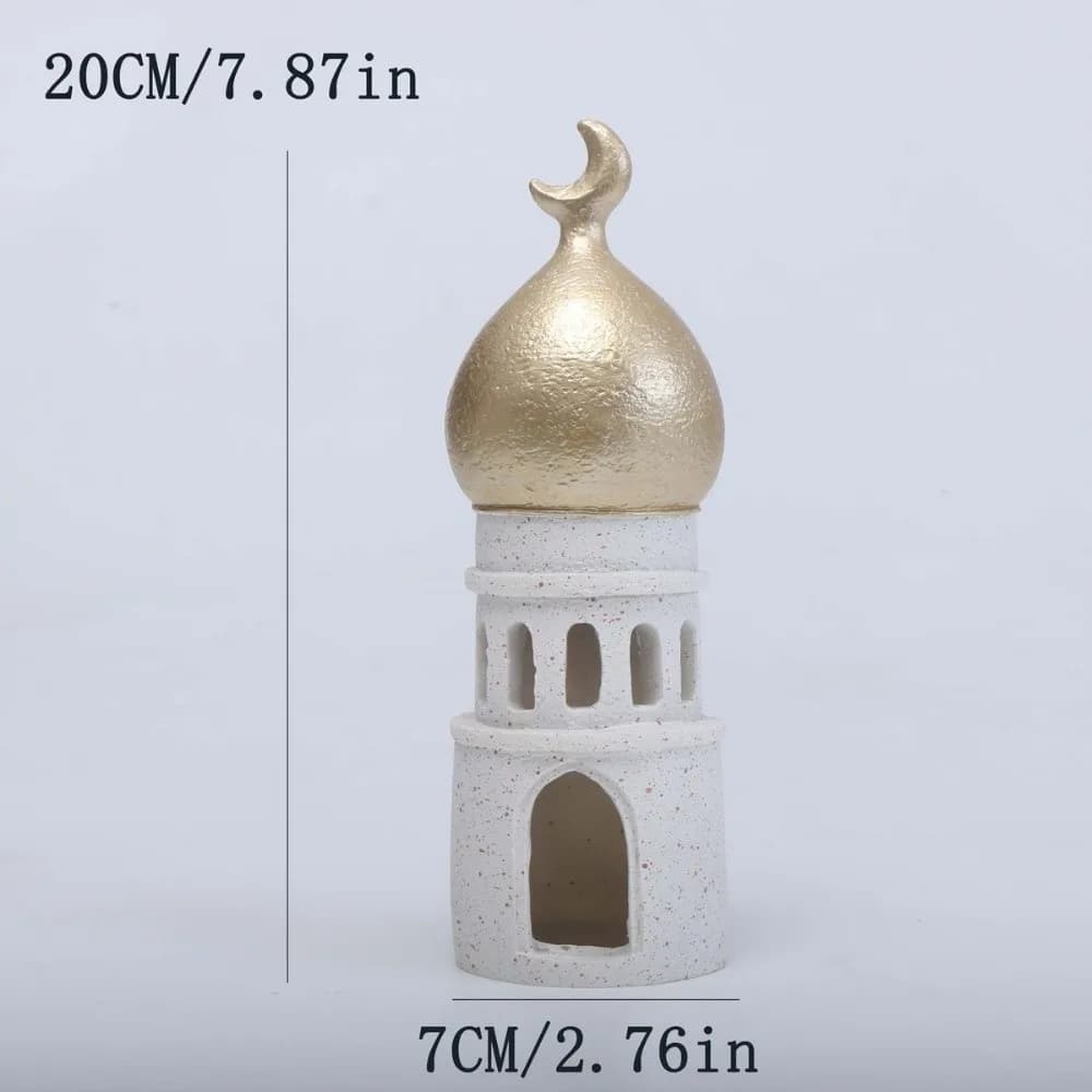 Statue en résine de style moyen-oriental, décoration Kaaba, dôme, château, maison, mosquée, ornement