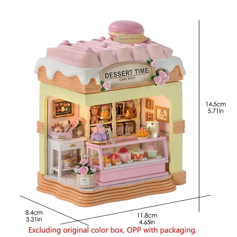 Nouvelle maison de poupée DIY en bois, meubles miniatures, modèle artisanal à assembler, jouets, cad