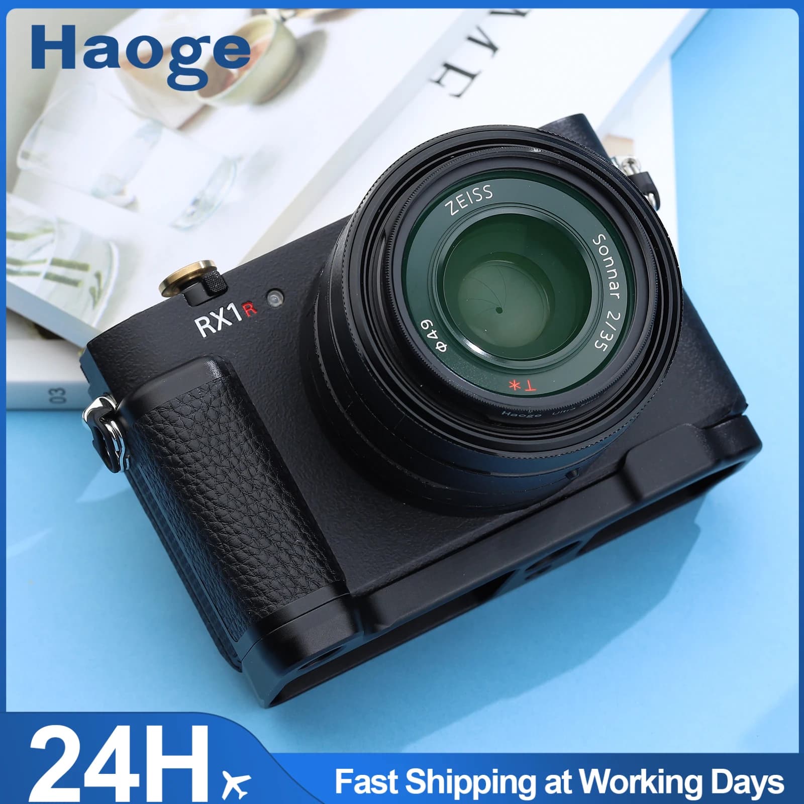 Haoge HG-RX1RIII support de caméra antidérapant poignée pour Sony cyber-shot DSC-RX1R III RX1RM3 RX1
