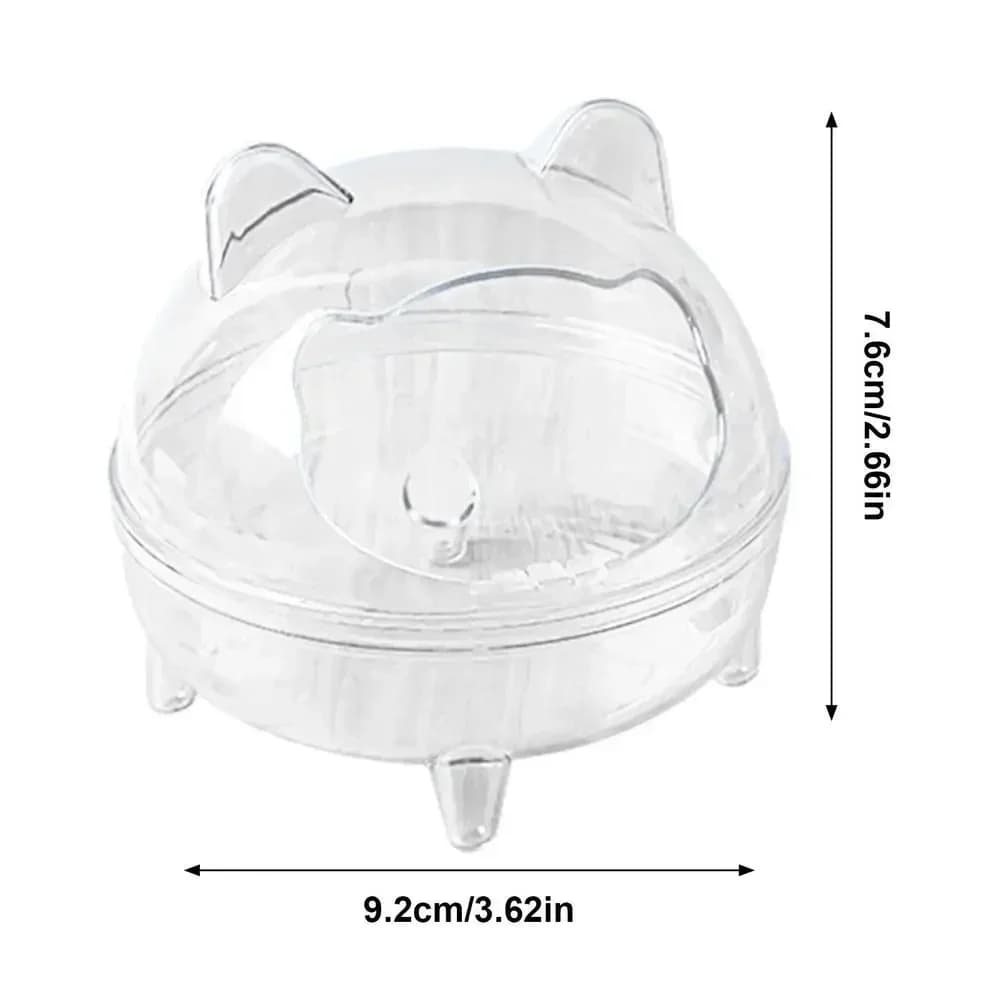 Toilettes pour Hamster, maison de bain Chinchilla, salle de bain ours doré, champ de vision entièrem