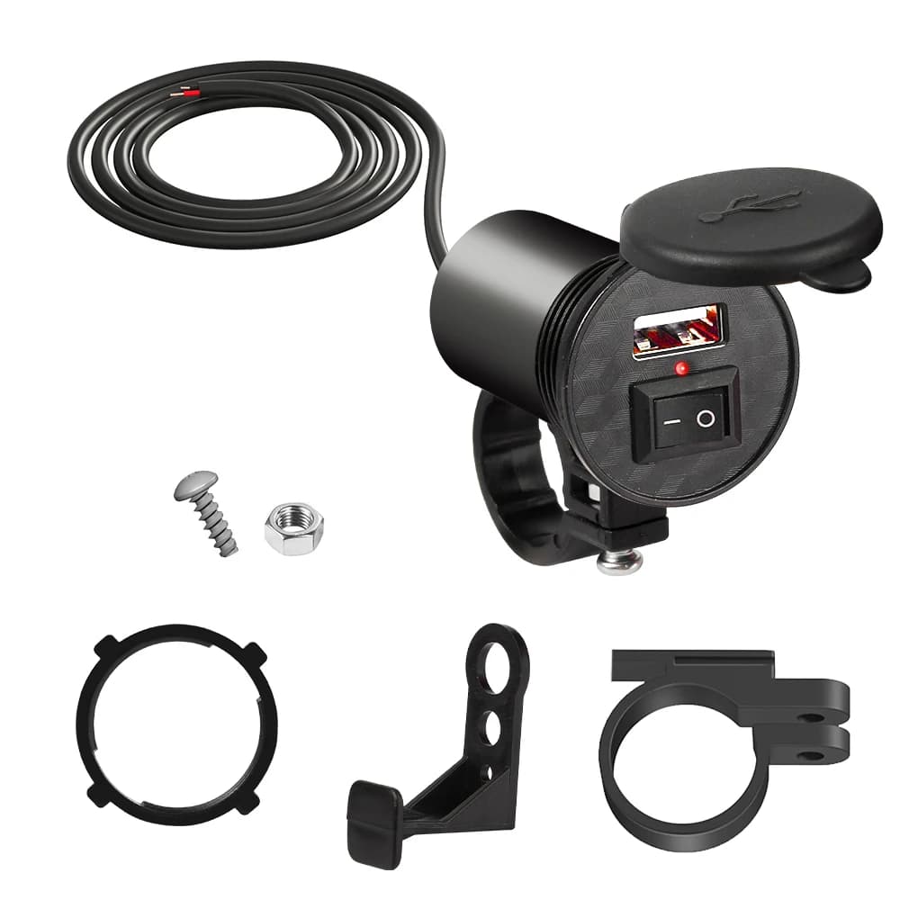 Chargeur USB pour guidon de moto, adaptateur de moto, prise d'alimentation, étanche pour téléphone p