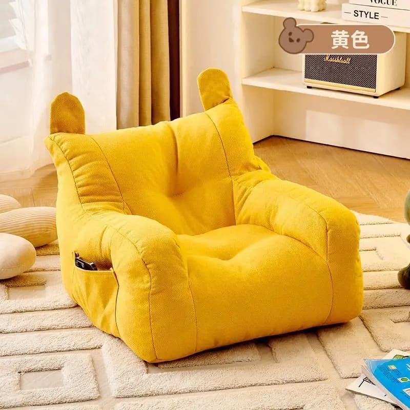 Fauteuil ergonomique doux et petit pour enfants avec sac de rangement, confortable, pour le salon, f