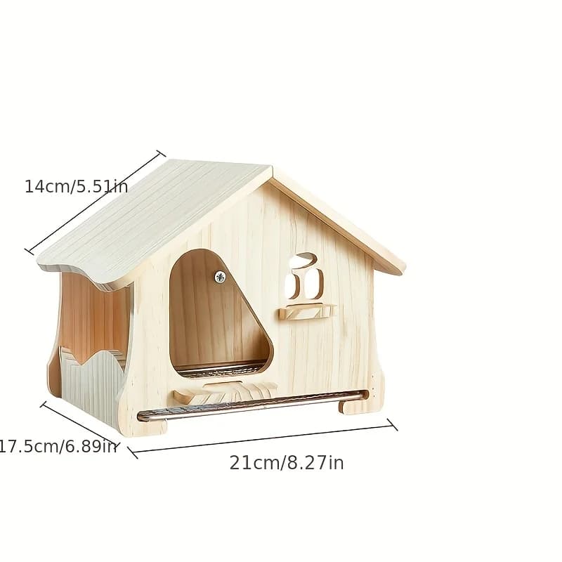 1 accessoire de couleur et de style aléatoires, nichoir en bois pour perroquets adapté à toutes les