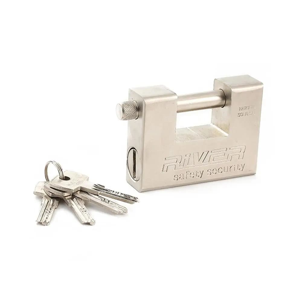 Anti-Vol Anti-rouille Rectangulaire 94MM Conteneur Entrepôt Clés Blindé Cadenas Serrure De Sécurité