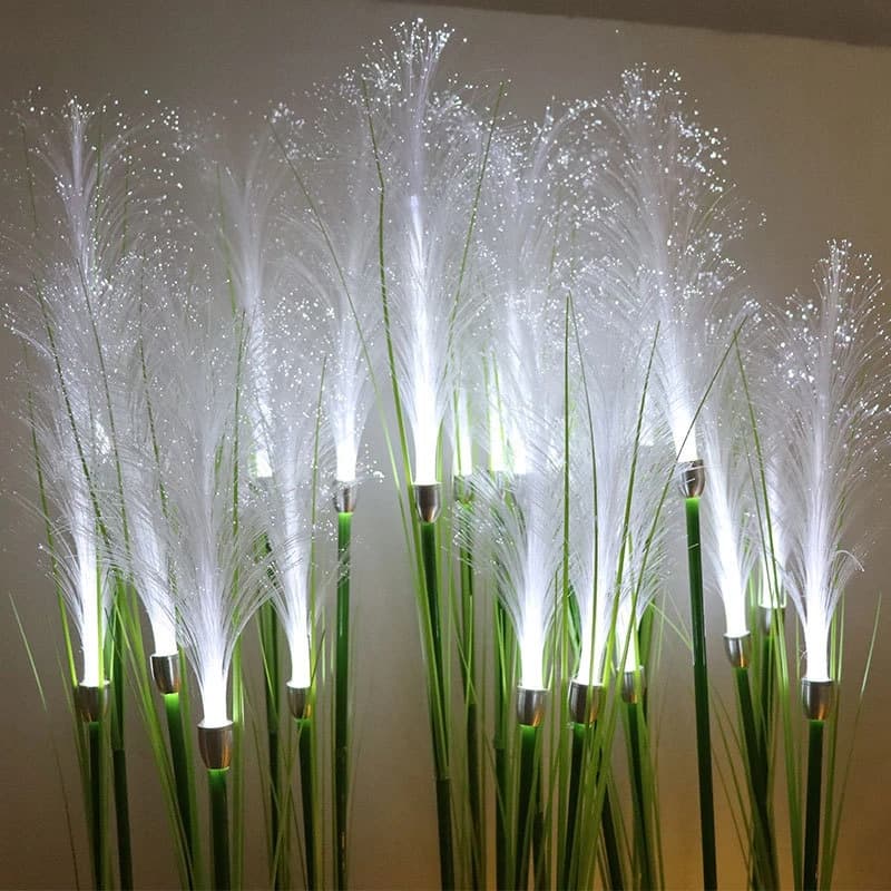 Lampe solaire de paysage de jardin, lumière du soleil, lampe de pelouse, Simulation de fleur de vole
