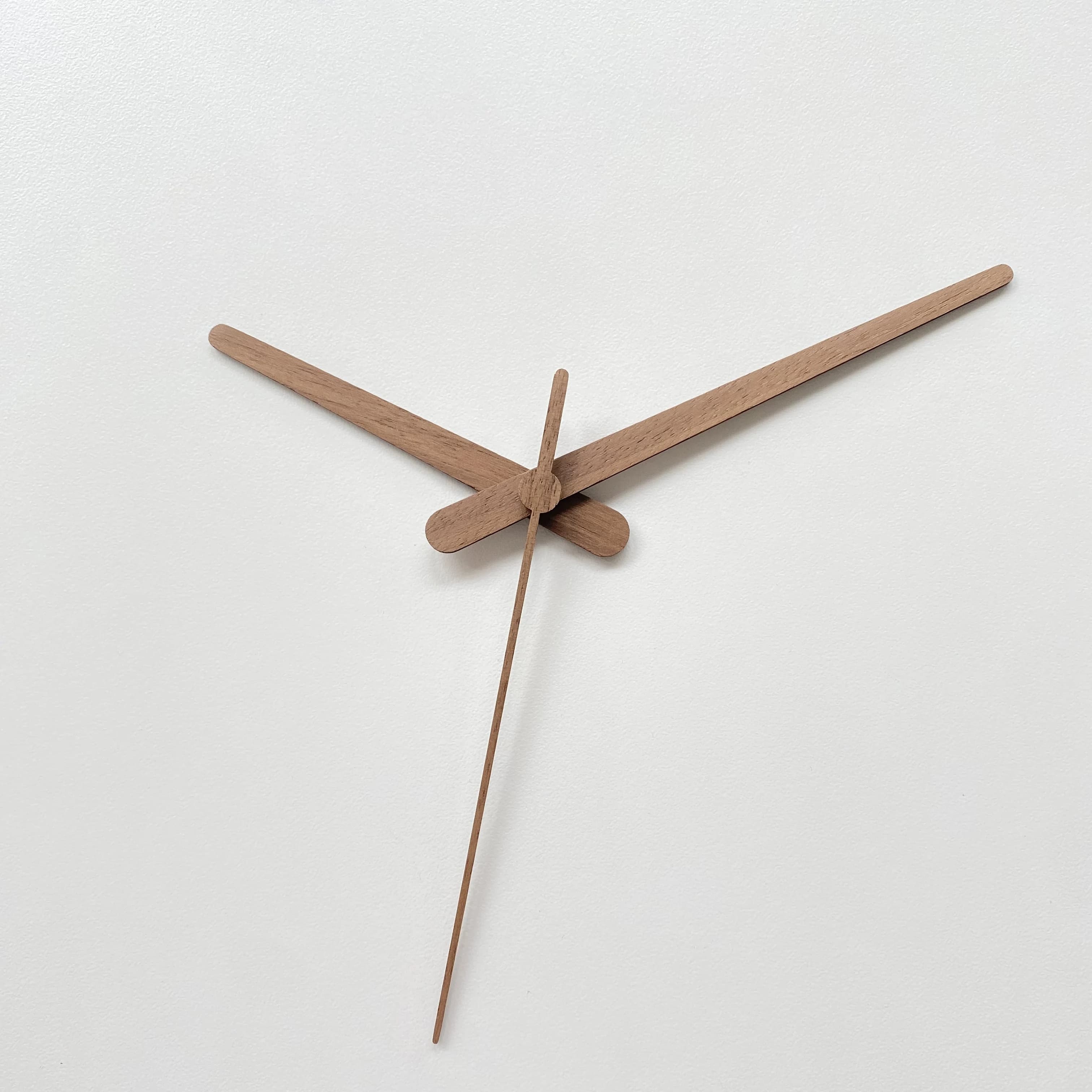 Aiguilles d'horloge en bois naturel pour réparation d'horloges murales en bois DIY, ensemble de remp