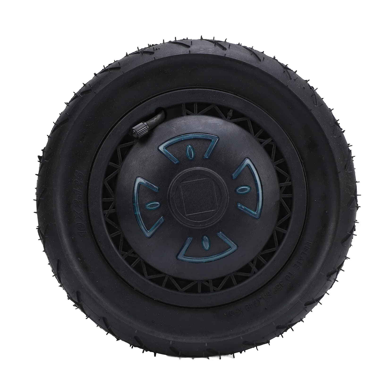 Moteur de moyeu sans balais pour Scooter électrique, 10 pouces, en caoutchouc et aluminium, roue de